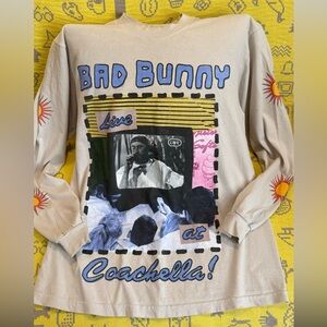 Bad Bunny Coachella 2023 limited edition size M long sleeve tee - new!